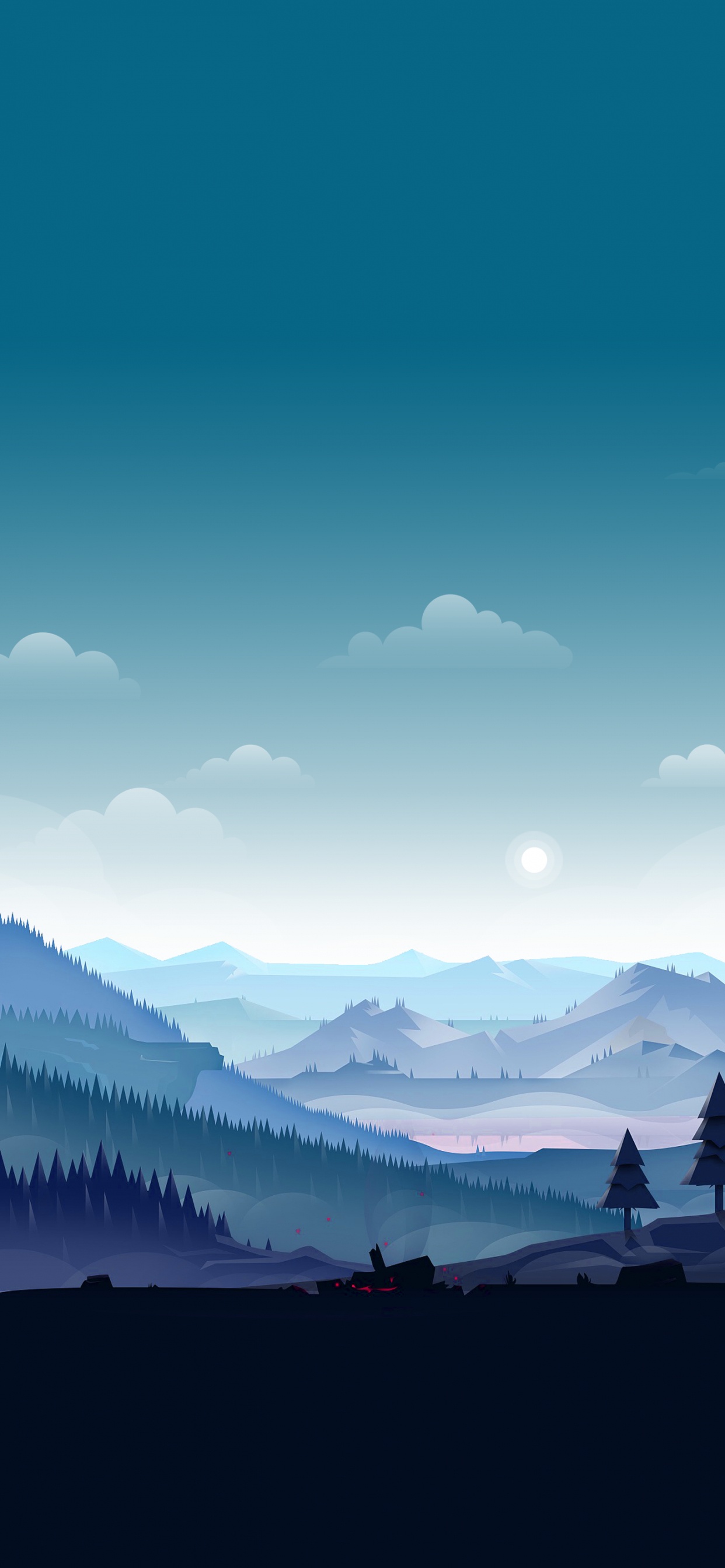 Обои смартфон, рисование, андроид, живопись, арт в разрешении 1242x2688