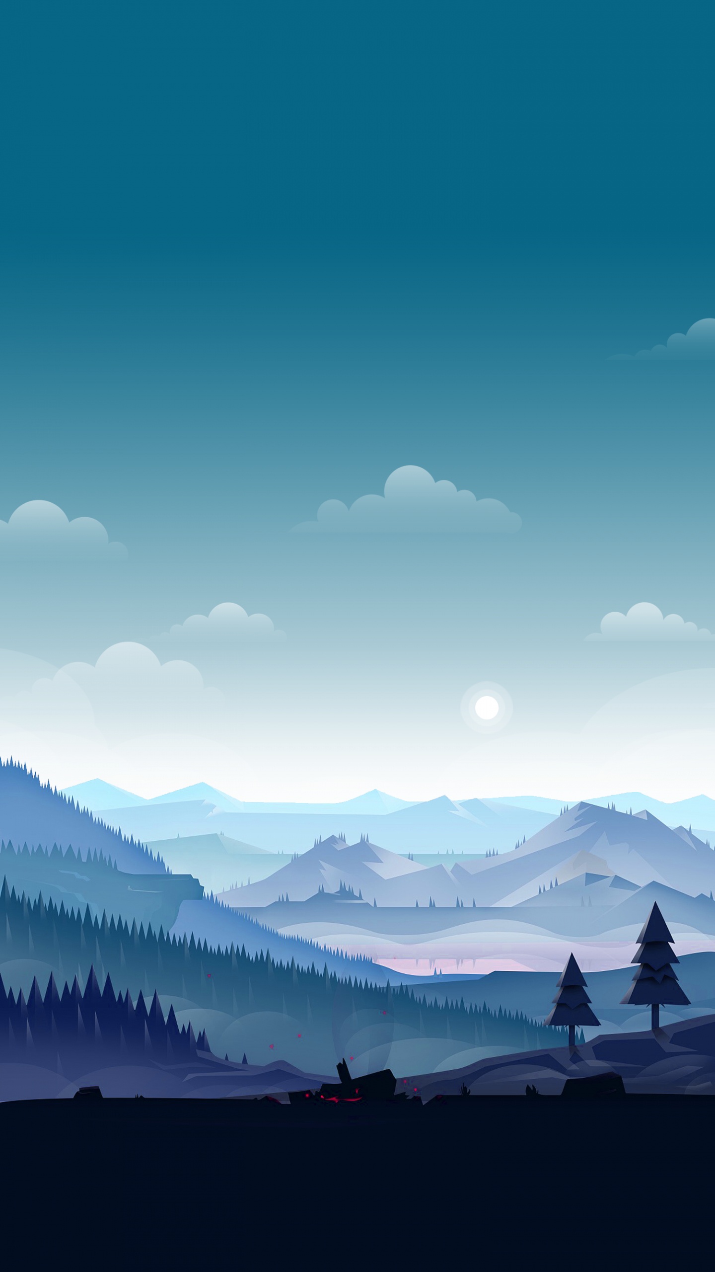 Обои смартфон, рисование, андроид, живопись, арт в разрешении 1440x2560