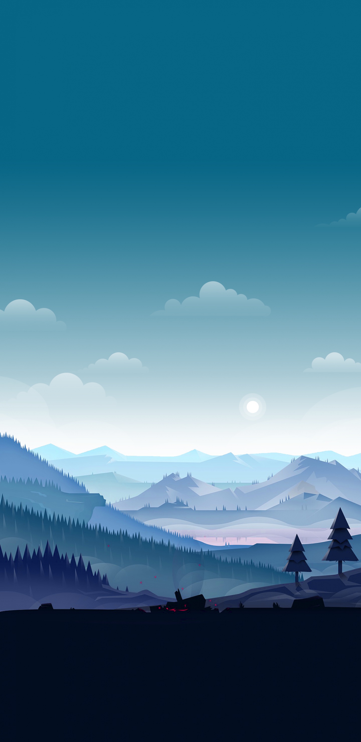 Обои смартфон, рисование, андроид, живопись, арт в разрешении 1440x2960