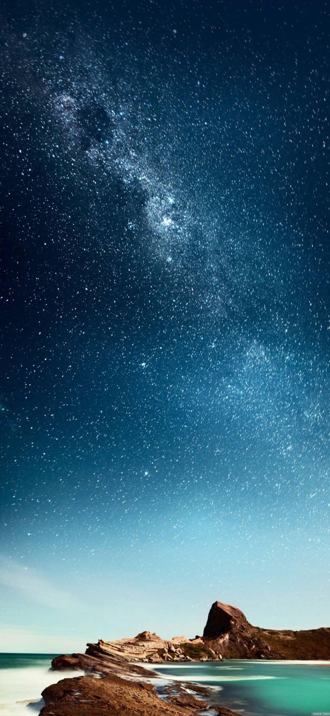 Обои природа, синий, ночь, природный ландшафт, атмосфера в разрешении 1125x2436