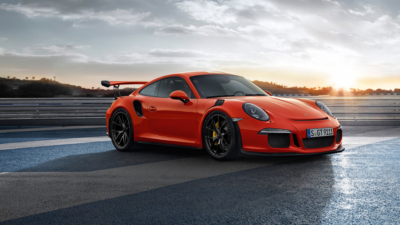 Обои Порше, Порше Кайман, суперкар, porsche 911 gt3, выхлопная система в разрешении 1366x768