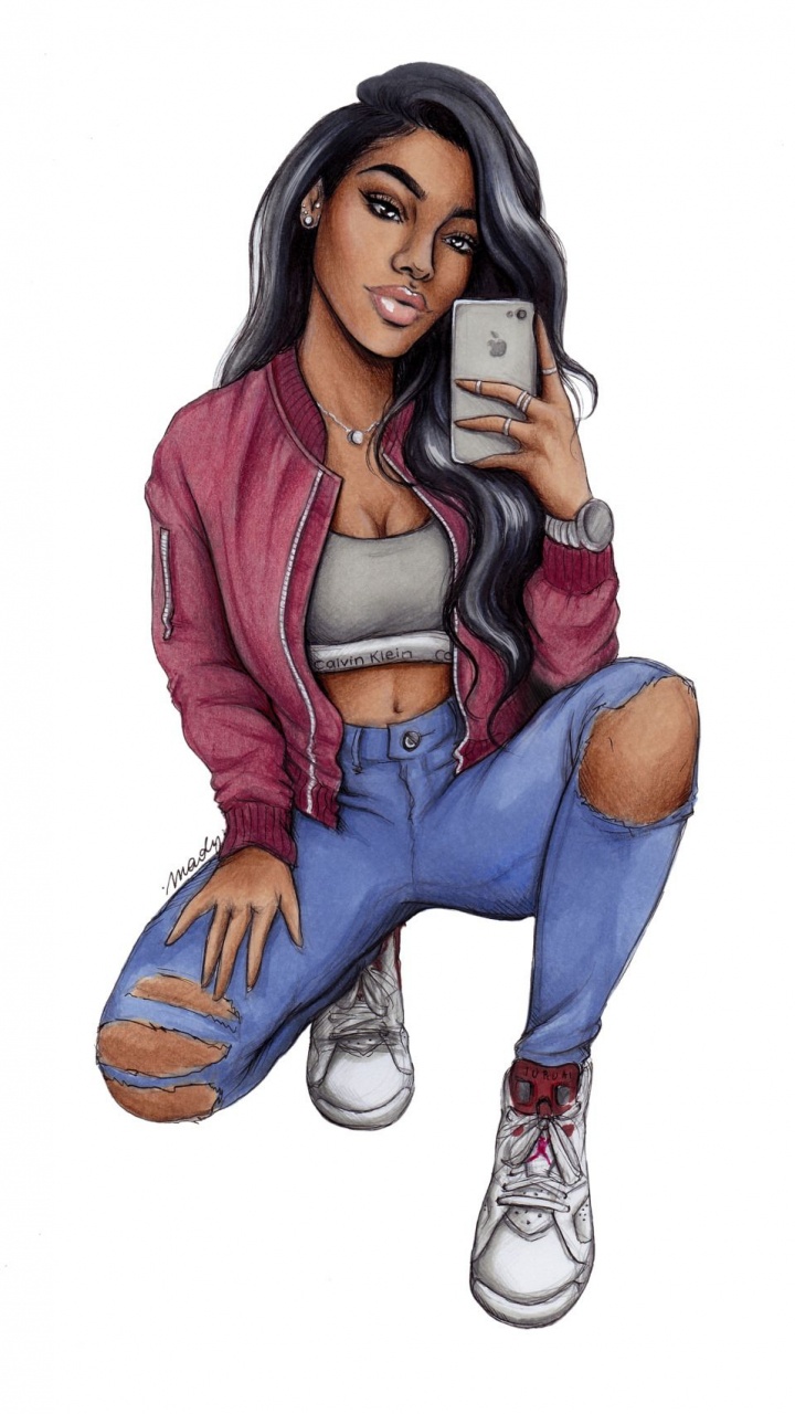 Обои рисование, мультфильм, иллюстрация, арт, обувь в разрешении 720x1280