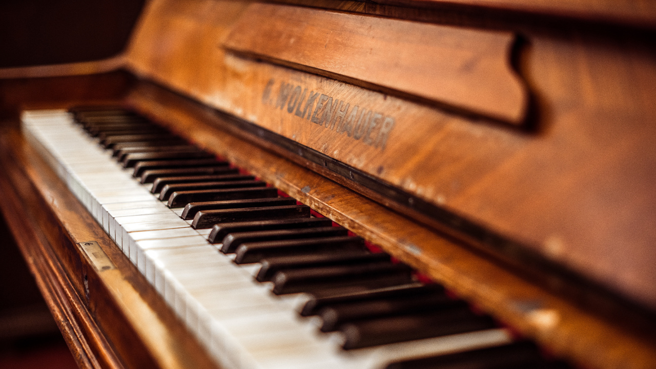 Обои фортепьяно, музыкальный инструмент, фортепиано, синтезатор, клавиатура в разрешении 1280x720