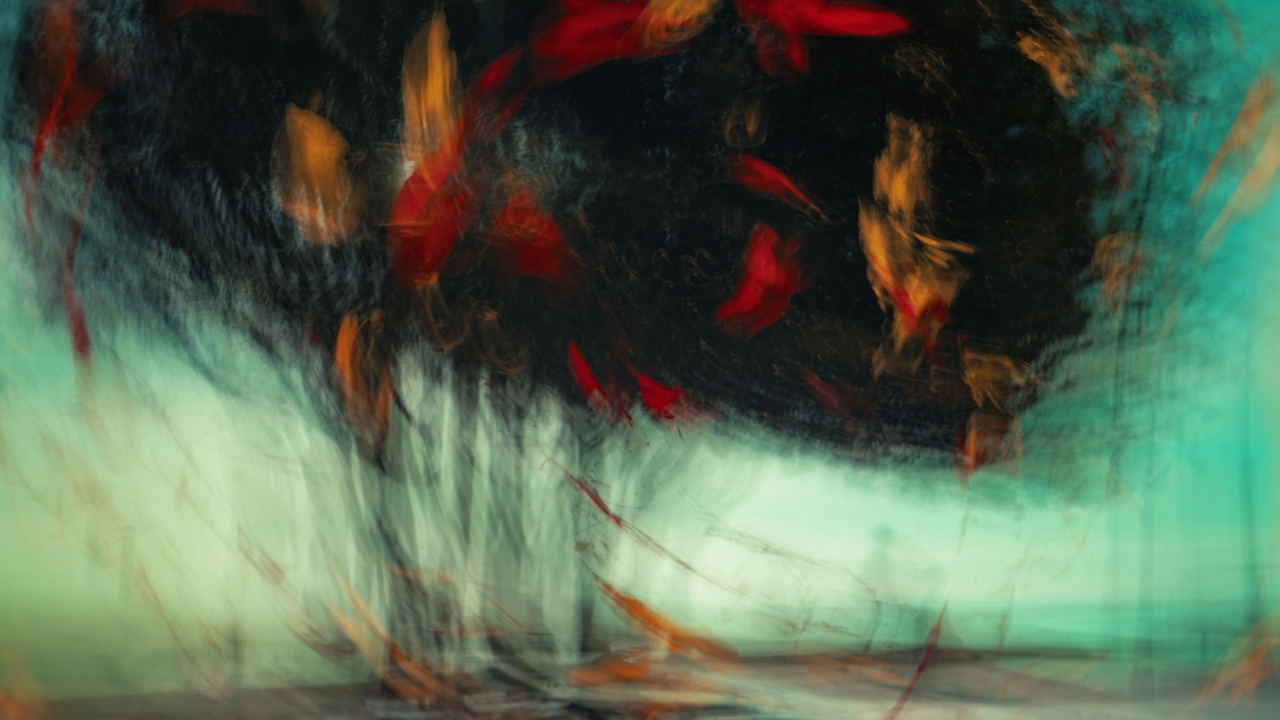 Обои абстрактное искусство, живопись, арт, акриловая краска, визуальное искусство в разрешении 1280x720