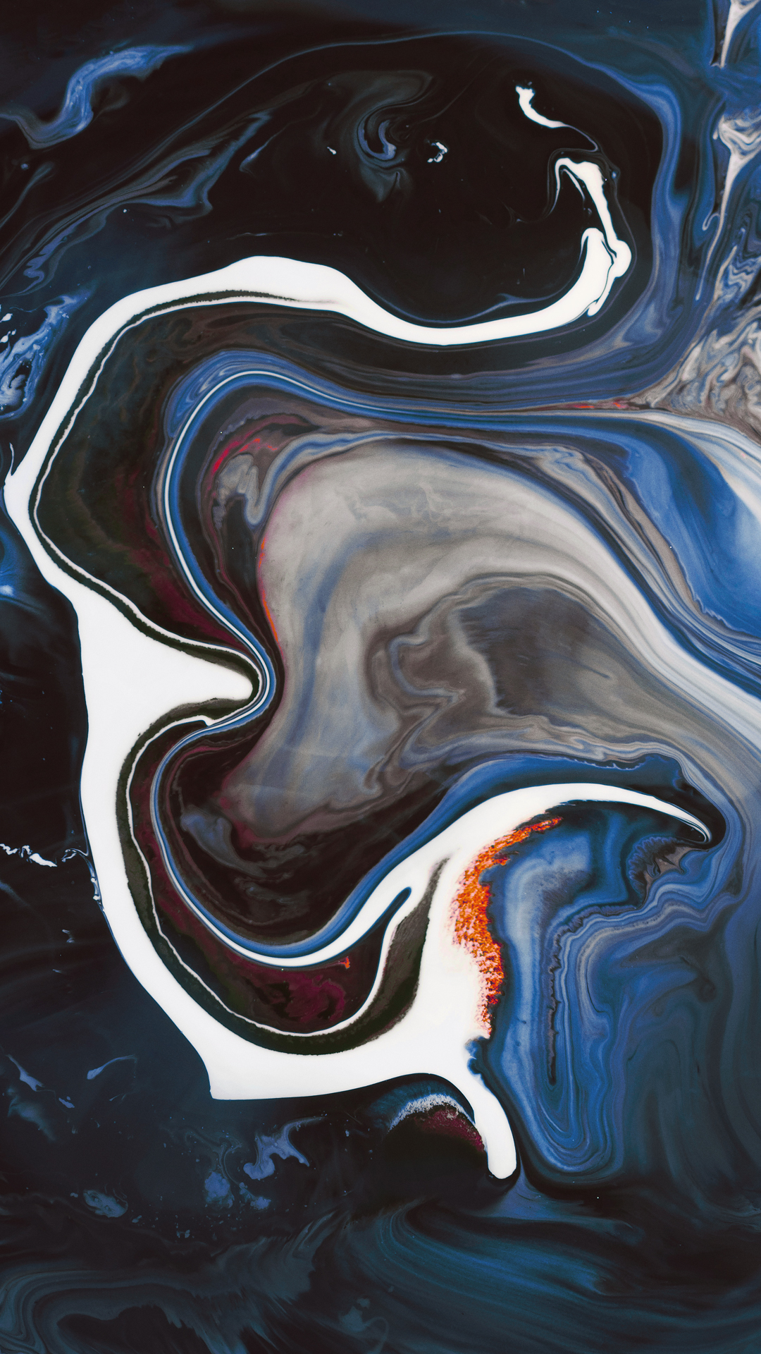 Обои параноик андроид, андроид, жидкий, жидкость, художественная краска в разрешении 1080x1920