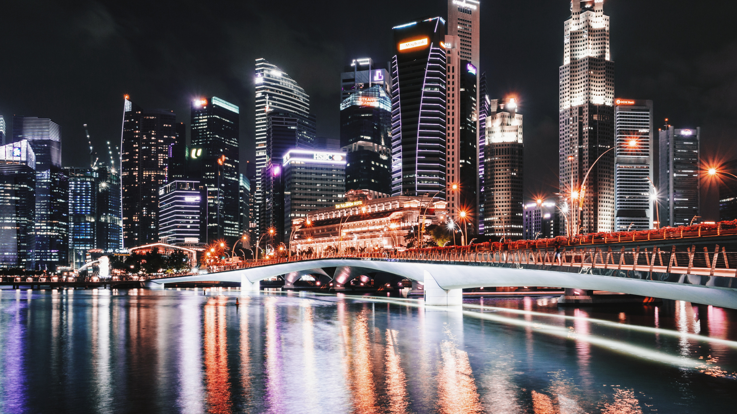 Обои городской пейзаж, город, метрополия, линия горизонта, городской район в разрешении 2560x1440