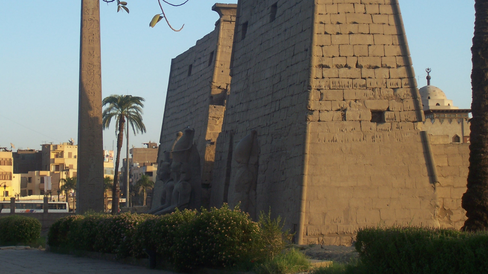 Обои археологический памятник, египетский храм, Каир, древняя история, памятник в разрешении 1920x1080