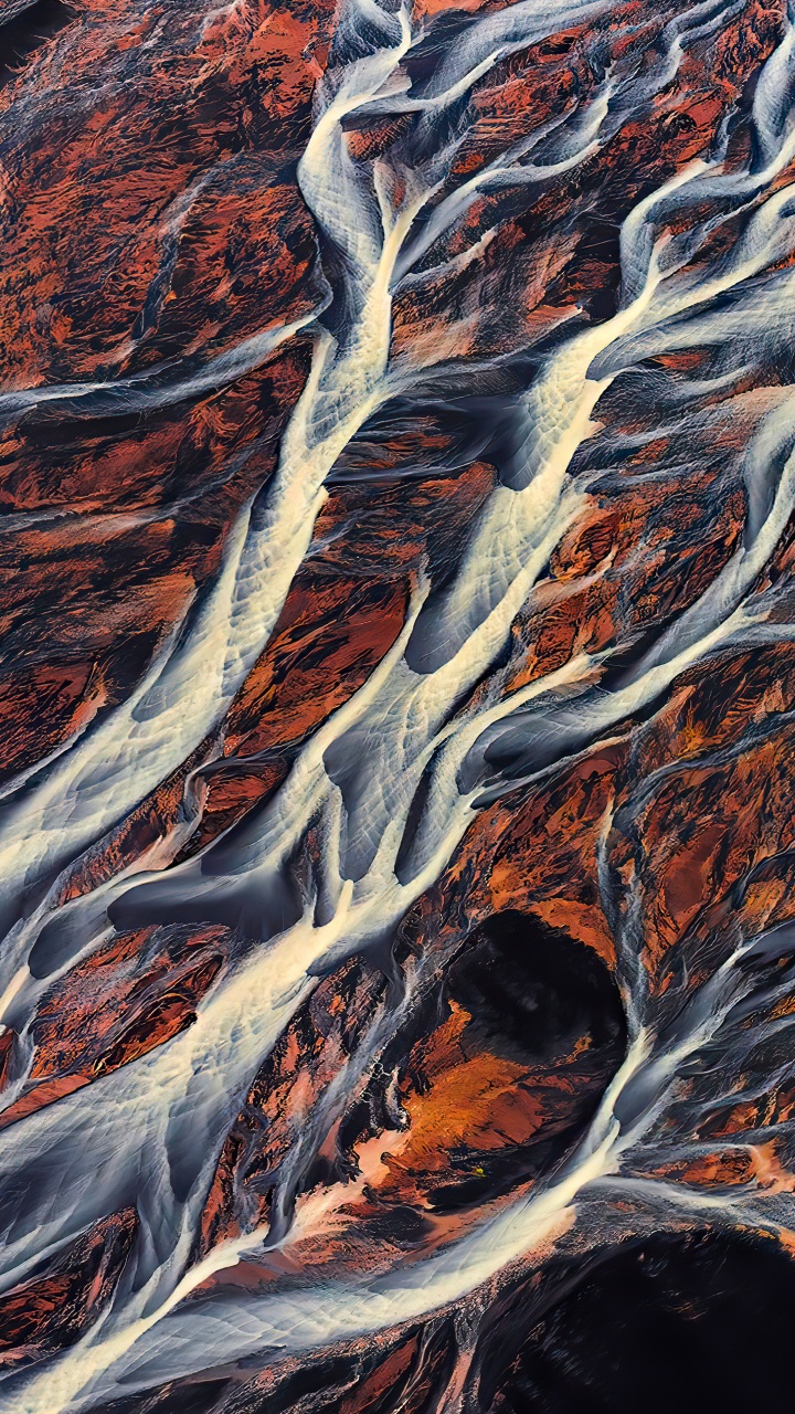 Обои вода, Исландия, коричневый цвет, древесина, древесные растения в разрешении 720x1280