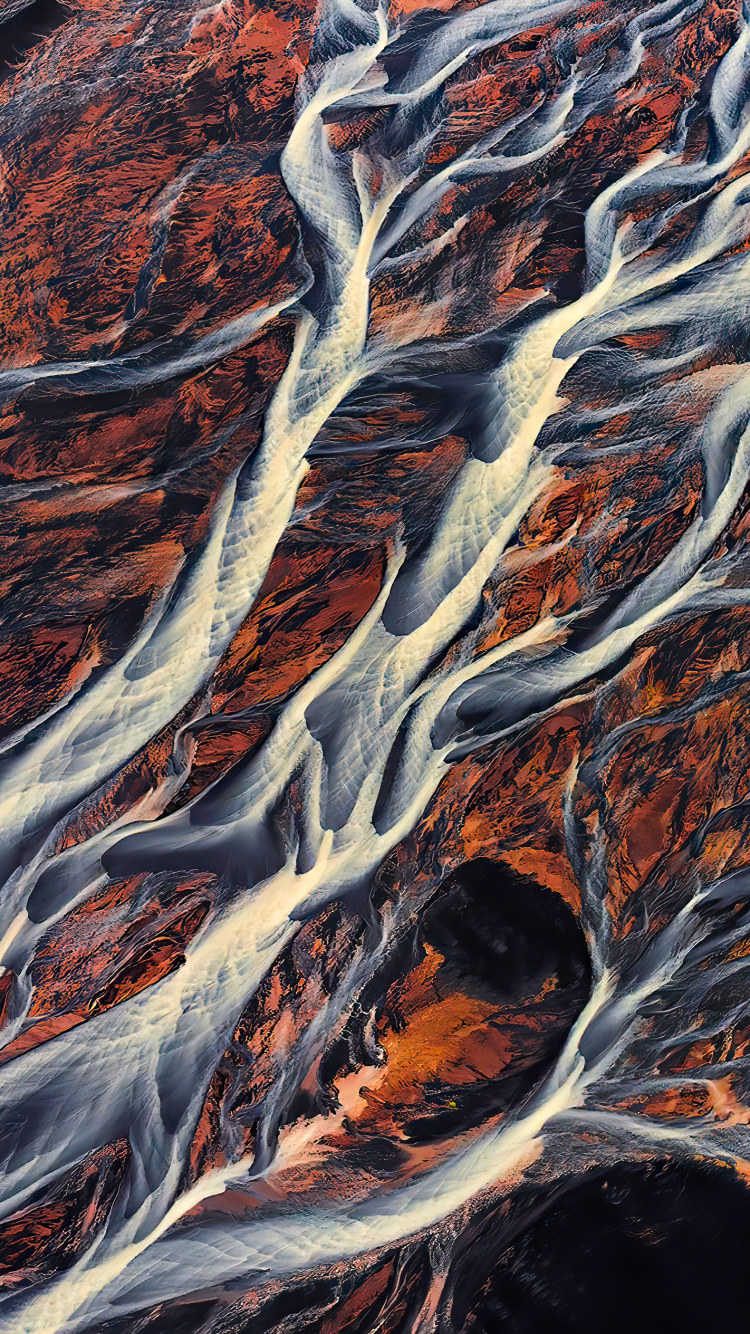 Обои вода, Исландия, коричневый цвет, древесина, древесные растения в разрешении 750x1334