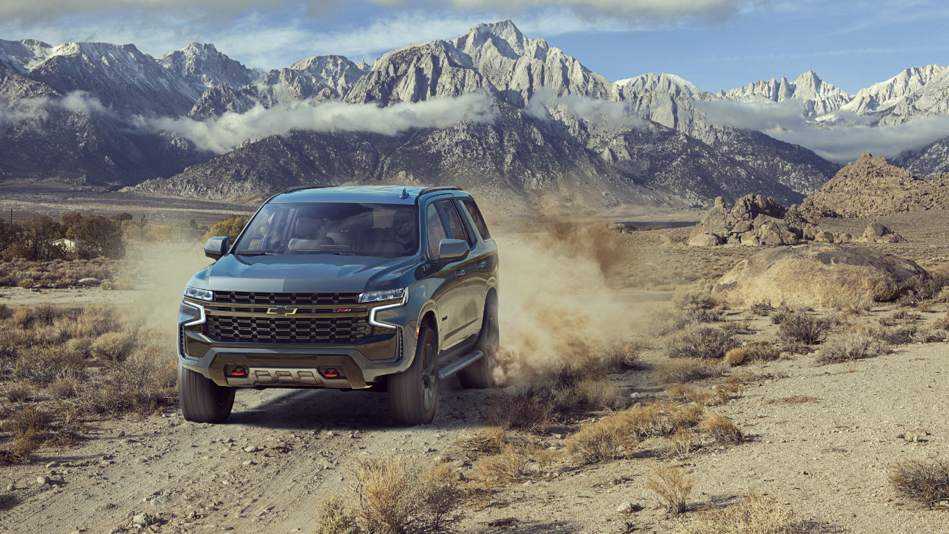 Обои тахо 2021, Chevrolet Suburban 2021 года, Шевроле, Дженерал Моторз, легковые автомобили в разрешении 1366x768