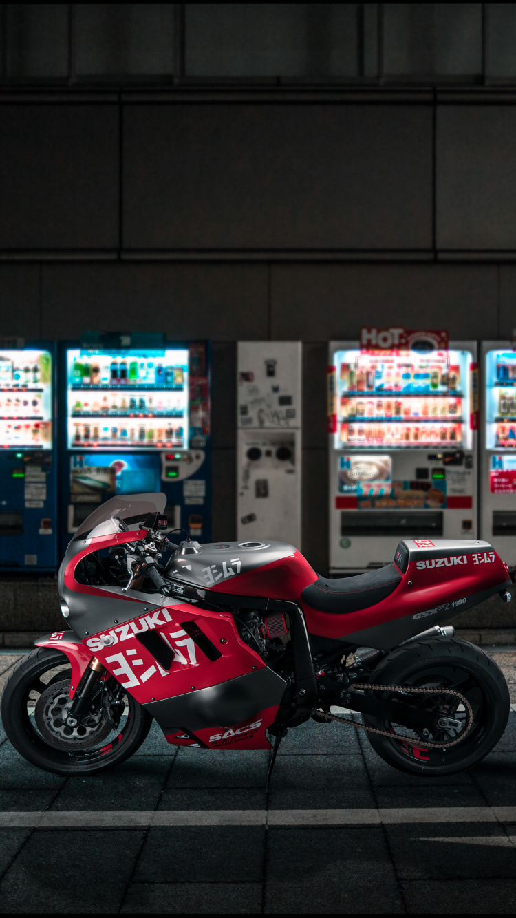Обои Сузуки gsxr 1100 Веном, suzuki, мотоцикл, Судзуки системы GSX-r1100 компания-производитель, Сузуки хаябуса в разрешении 750x1334