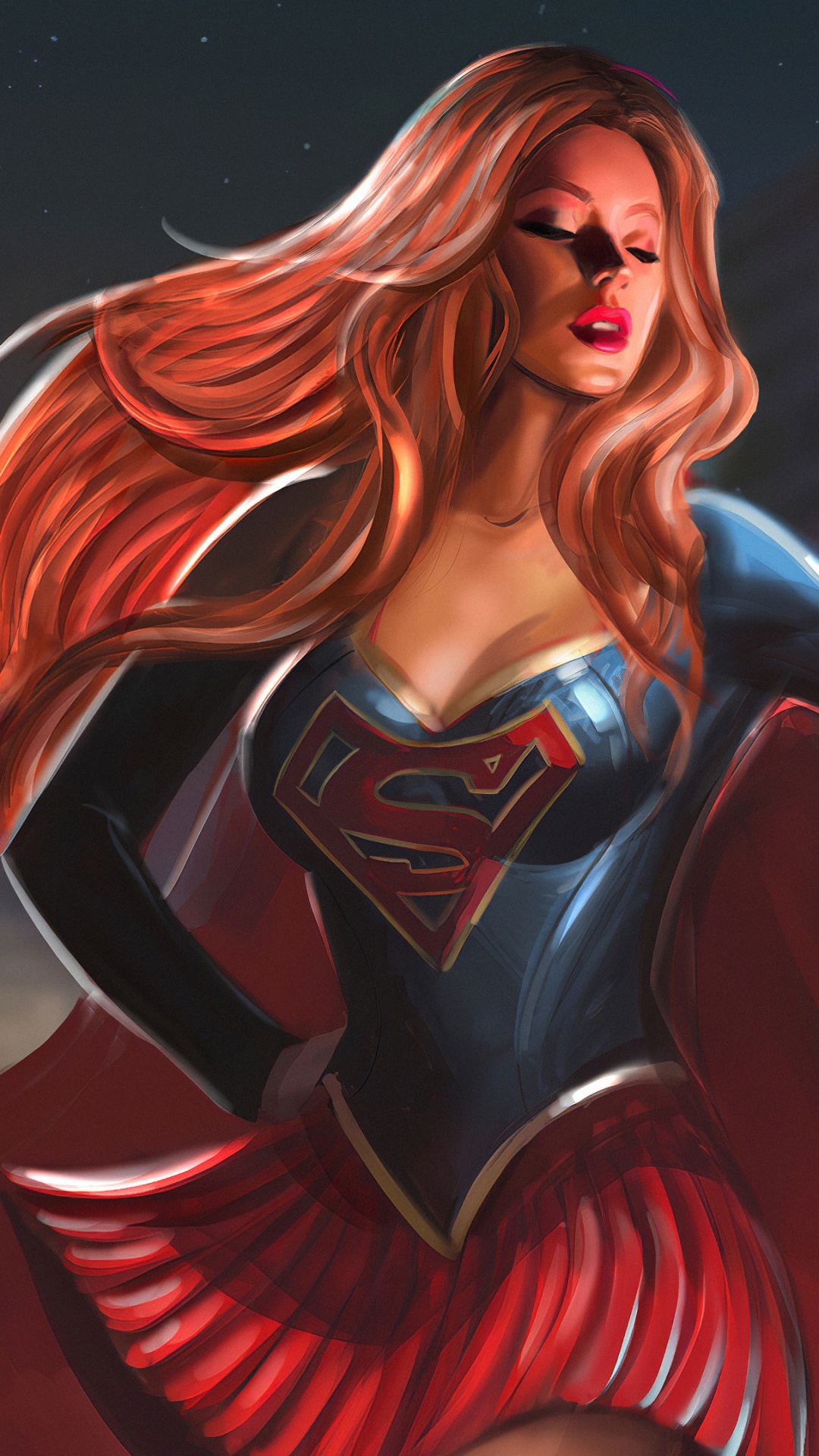 Обои супергерой, иллюстрация, арт, фикция, Женский пол в разрешении 1080x1920