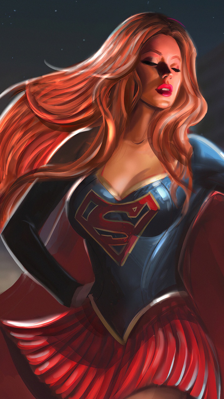 Обои супергерой, иллюстрация, арт, фикция, Женский пол в разрешении 720x1280