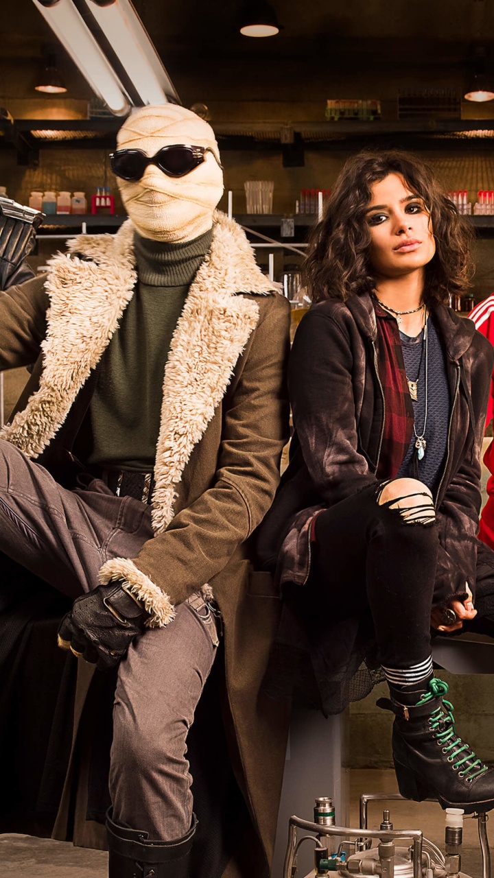 Обои Doom Патруль, Джереми Карвер, Robotman, Отрицательный Человек, Вселенная DC в разрешении 720x1280