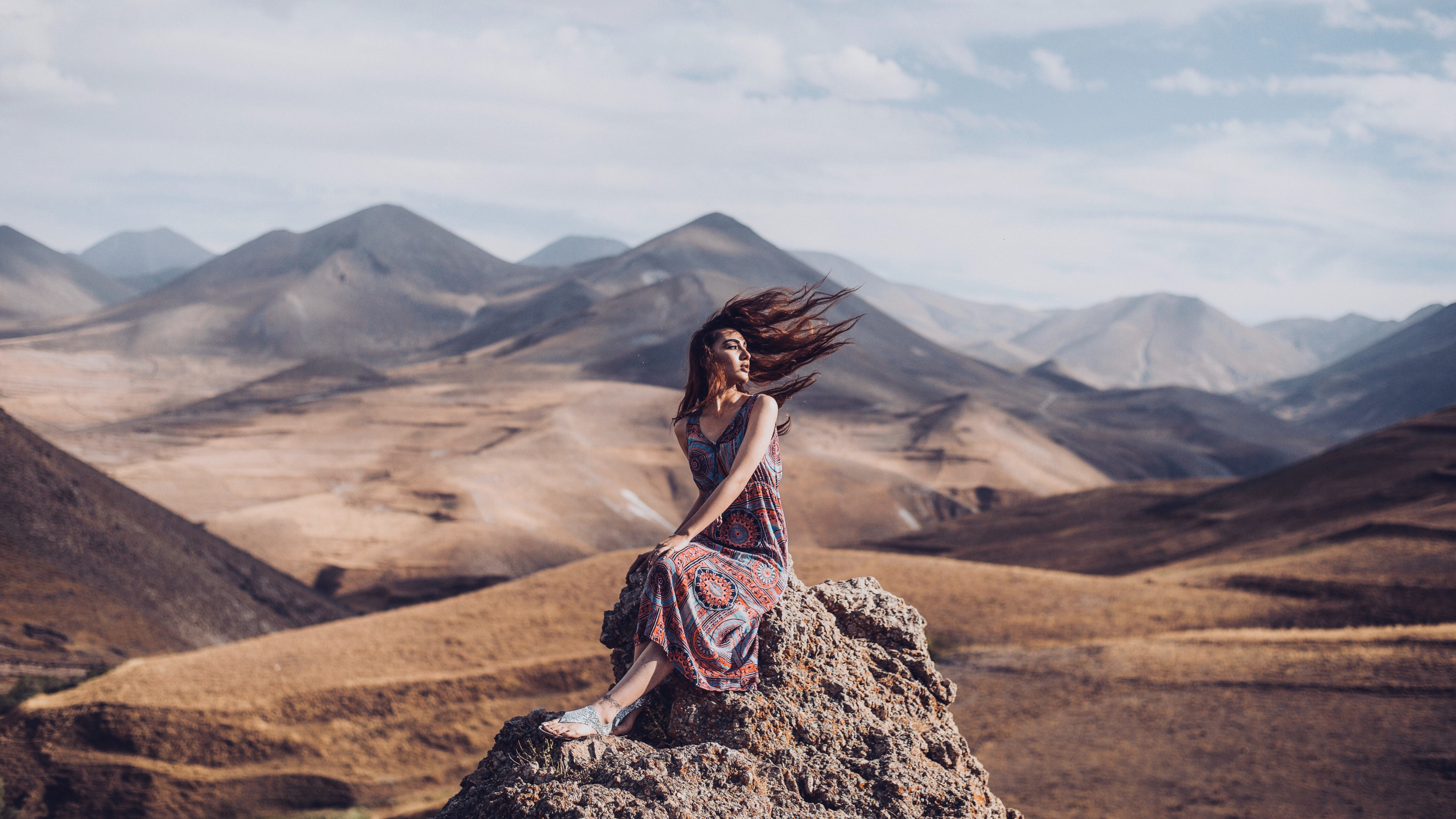 Обои осознанное сновидение, мечта, горный рельеф, гора, рок в разрешении 3840x2160