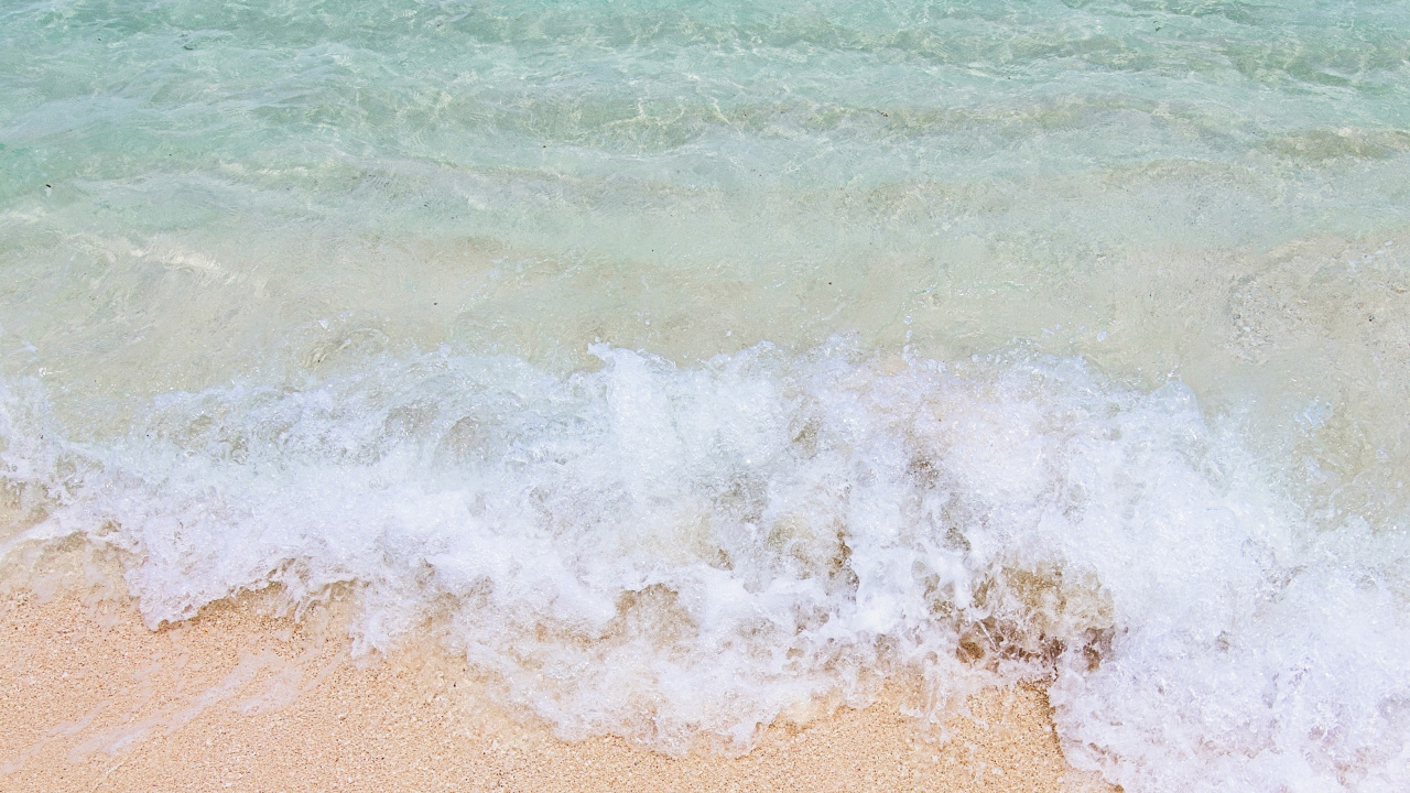 Обои побережье, вода, океан, ветровая волна, лазурный в разрешении 1280x720