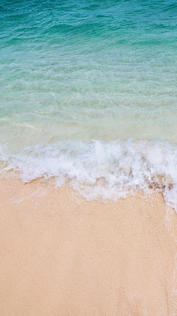 Обои побережье, вода, океан, ветровая волна, лазурный в разрешении 720x1280