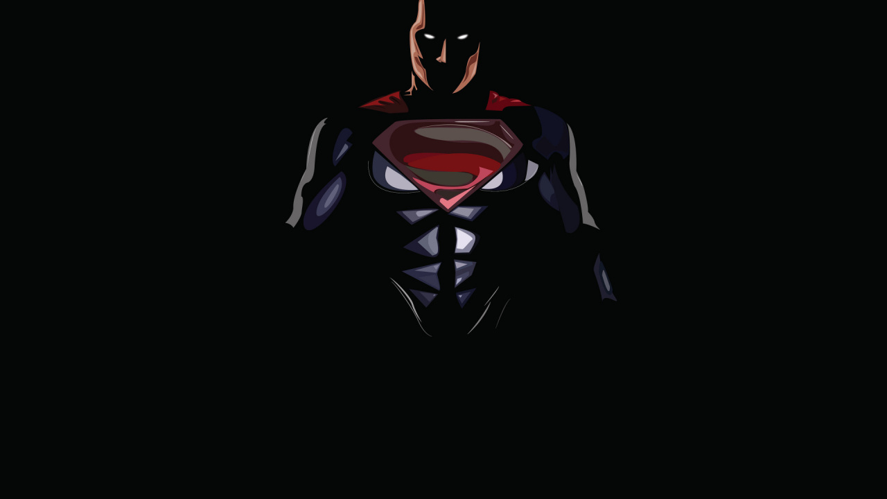 Обои темнота, Супермен, супергерой, вымышленный персонаж в разрешении 1280x720