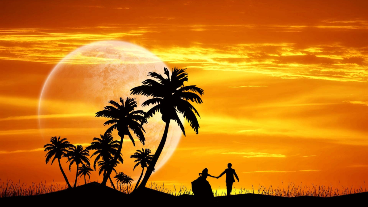 Обои живопись, холст, масляная живопись, постер, арт в разрешении 1280x720