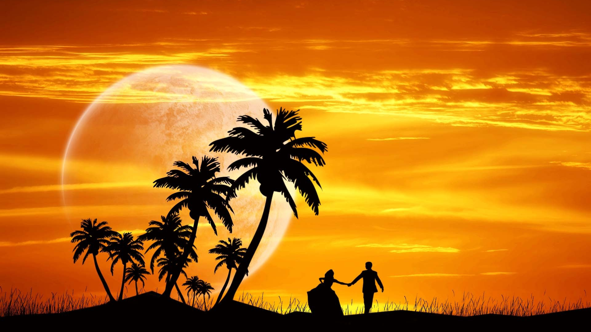 Обои живопись, холст, масляная живопись, постер, арт в разрешении 1920x1080