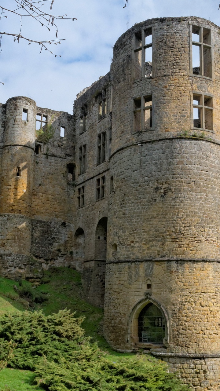 Обои замок Бофор, замок, фортификация, развалины, ров в разрешении 720x1280