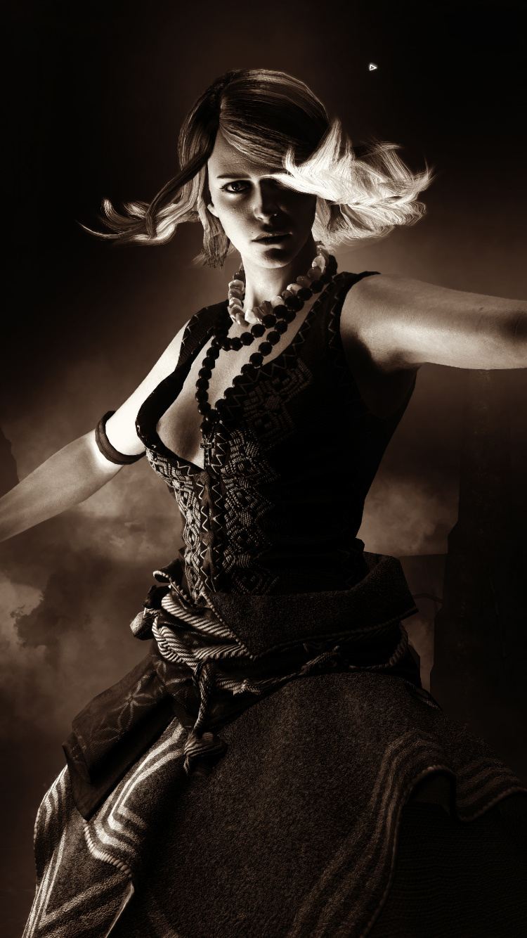 Обои Ведьмак 3 дикая охота, цири, Геральт из ривии, черный, темнота в разрешении 750x1334