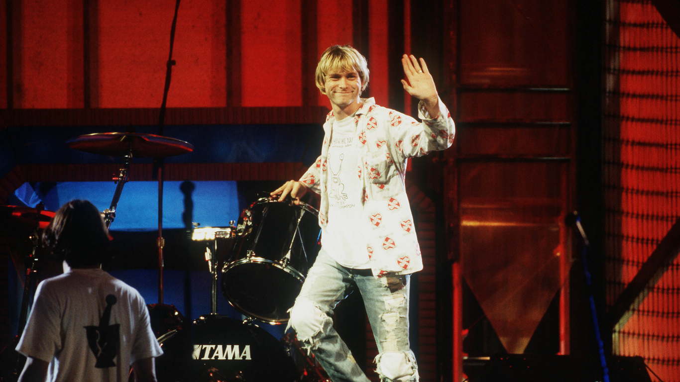 Обои нирвана, Представление, развлечение, театральное искусство, концерт в разрешении 1366x768