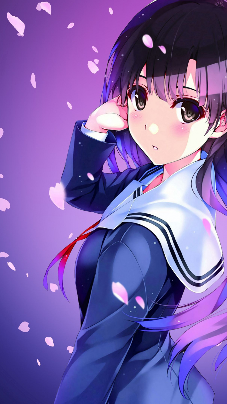 Обои аниме, аниме девушка, азуса накано, аска Лэнгли сорю, волосы в разрешении 750x1334