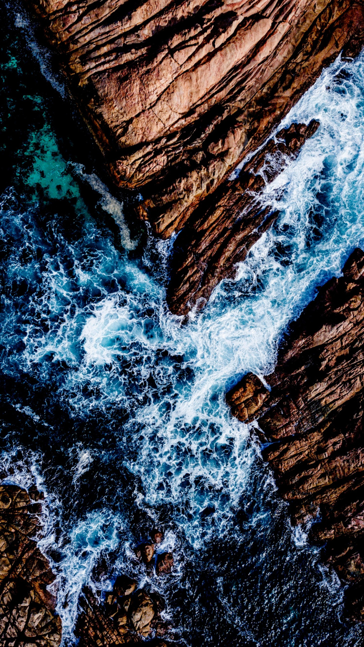 Обои вода, андроид, гидроресурсы, мир, синий в разрешении 750x1334