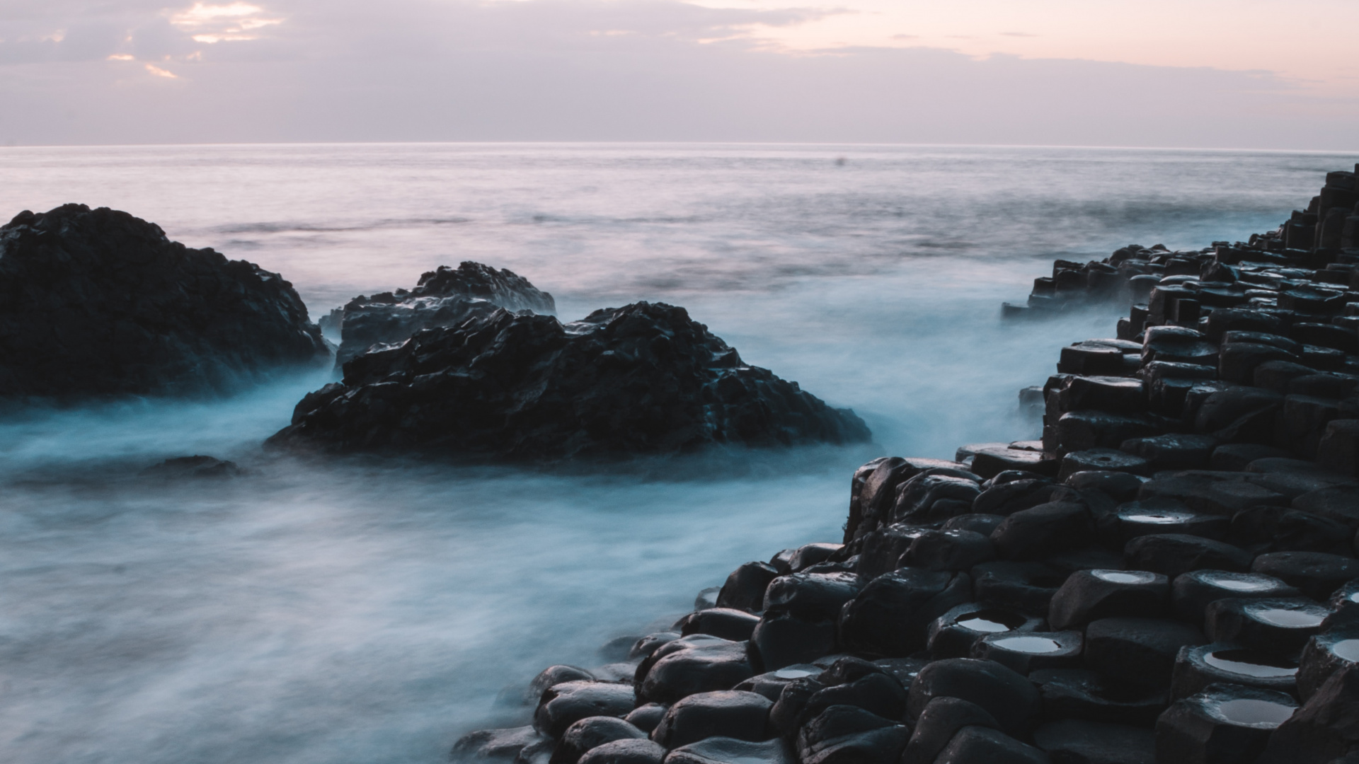 Обои мыс, горизонт, небо, пляж, берег в разрешении 1920x1080