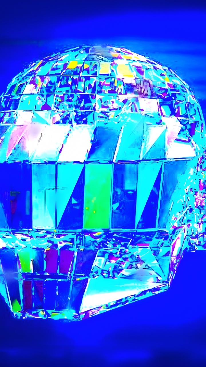 Обои Визуальный эффект освещения, Блокчейн игры, синий, электрик, симметрия в разрешении 720x1280