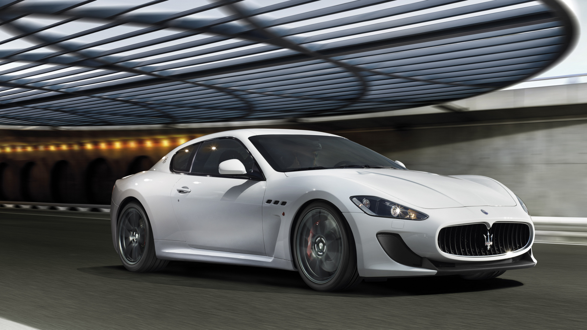 Обои Мазерати, авто, Прекрасная Мазерати МС дорожными, maserati granturismo, суперкар в разрешении 1920x1080