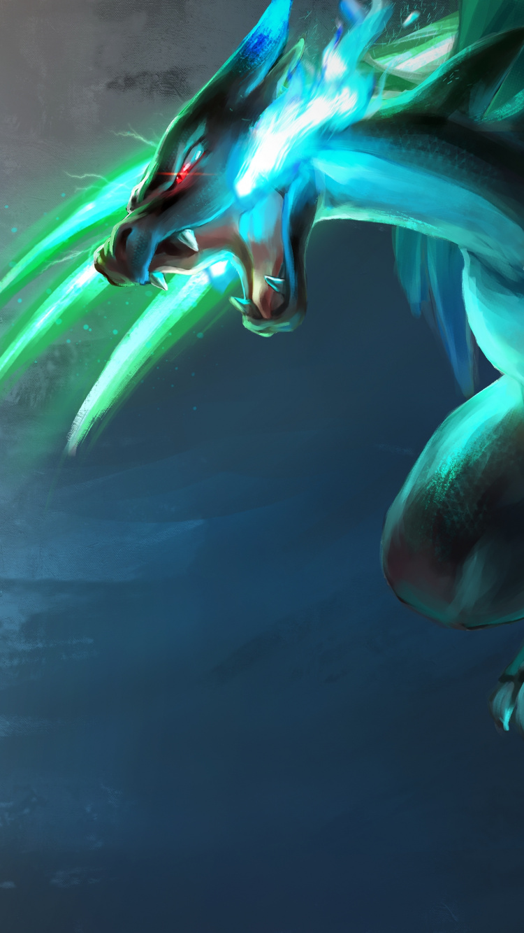 Обои Эш Кетчум, дракон, иллюстрация, графический дизайн, графика в разрешении 750x1334