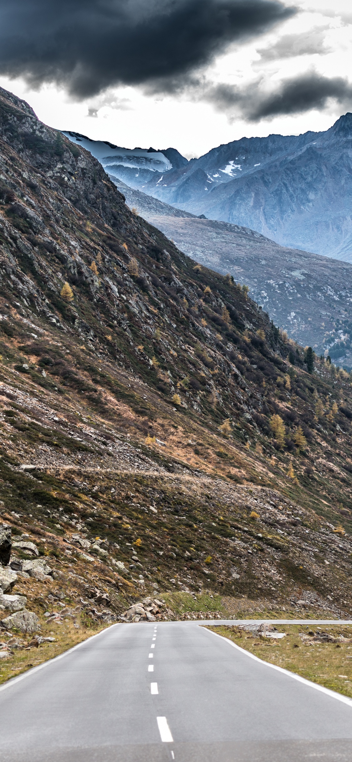 Обои горный перевал, гора, Стельвио, Transfgran, Гроссглокнер в разрешении 1125x2436