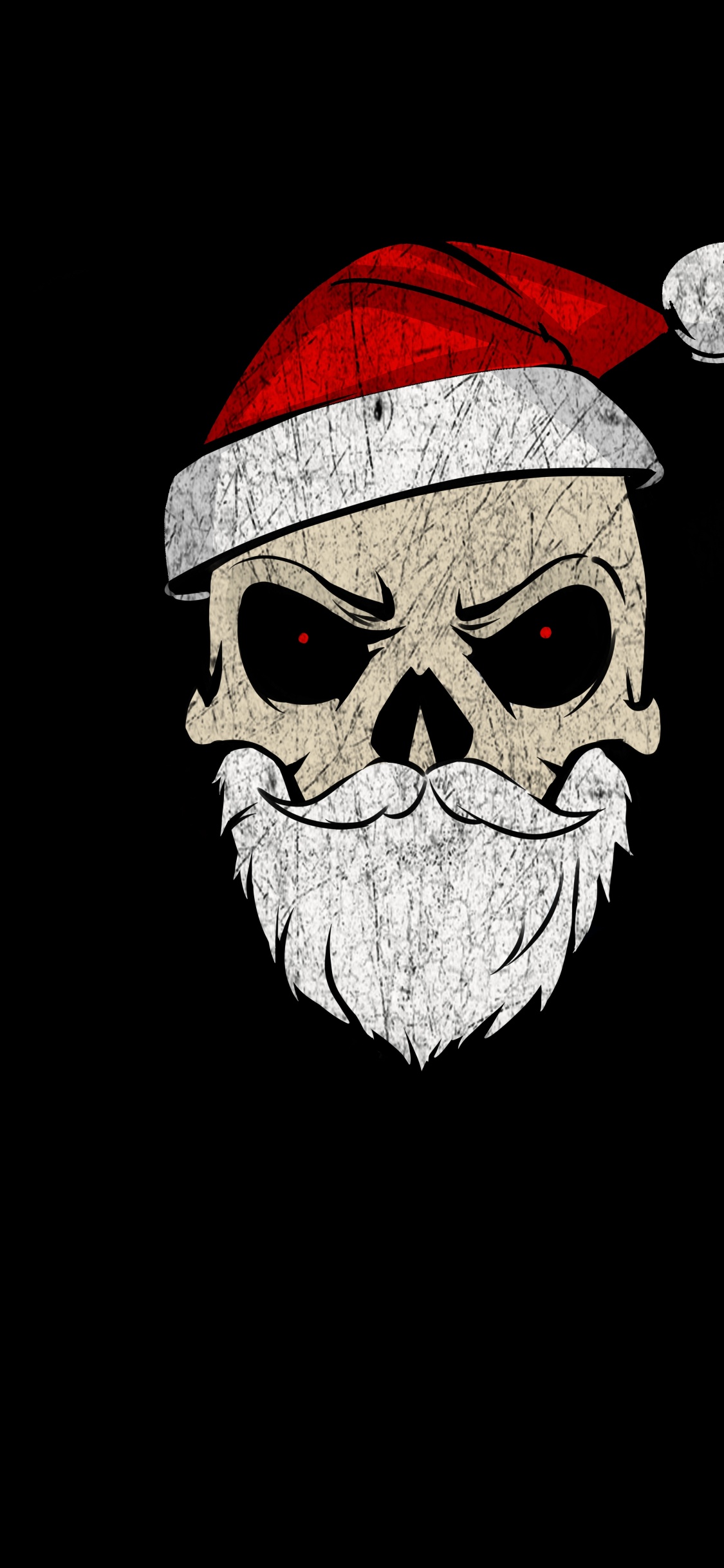 Обои череп, Васоли бхаи, голова, пасть, борода в разрешении 1125x2436