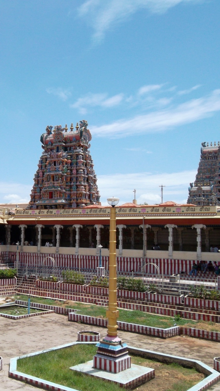Обои Храма Минакши Амман, храм, здание, историческое место, древняя история в разрешении 720x1280