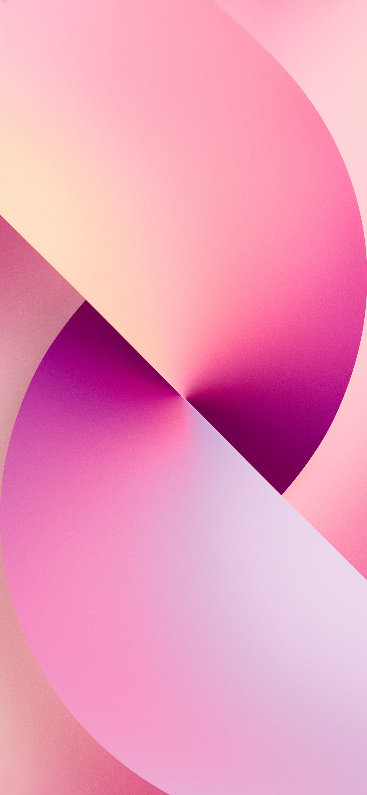Обои iPhone 13 Official Stock Wallpaper in High Resolution (Pink) – Light в разрешении 1242x2688