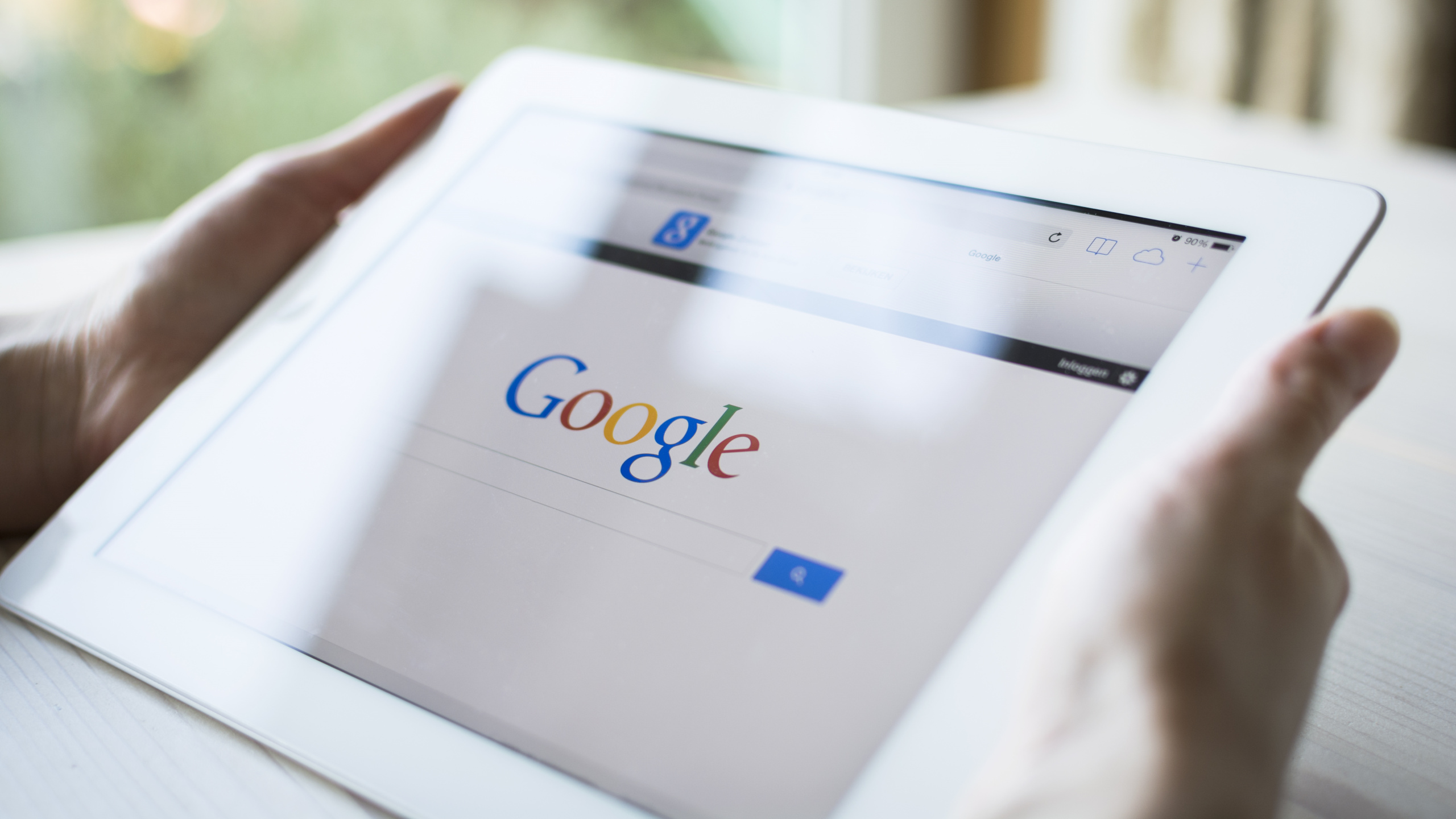 Обои Google, поиск Google, реклама Google, поисковая оптимизация, гаджет в разрешении 2560x1440