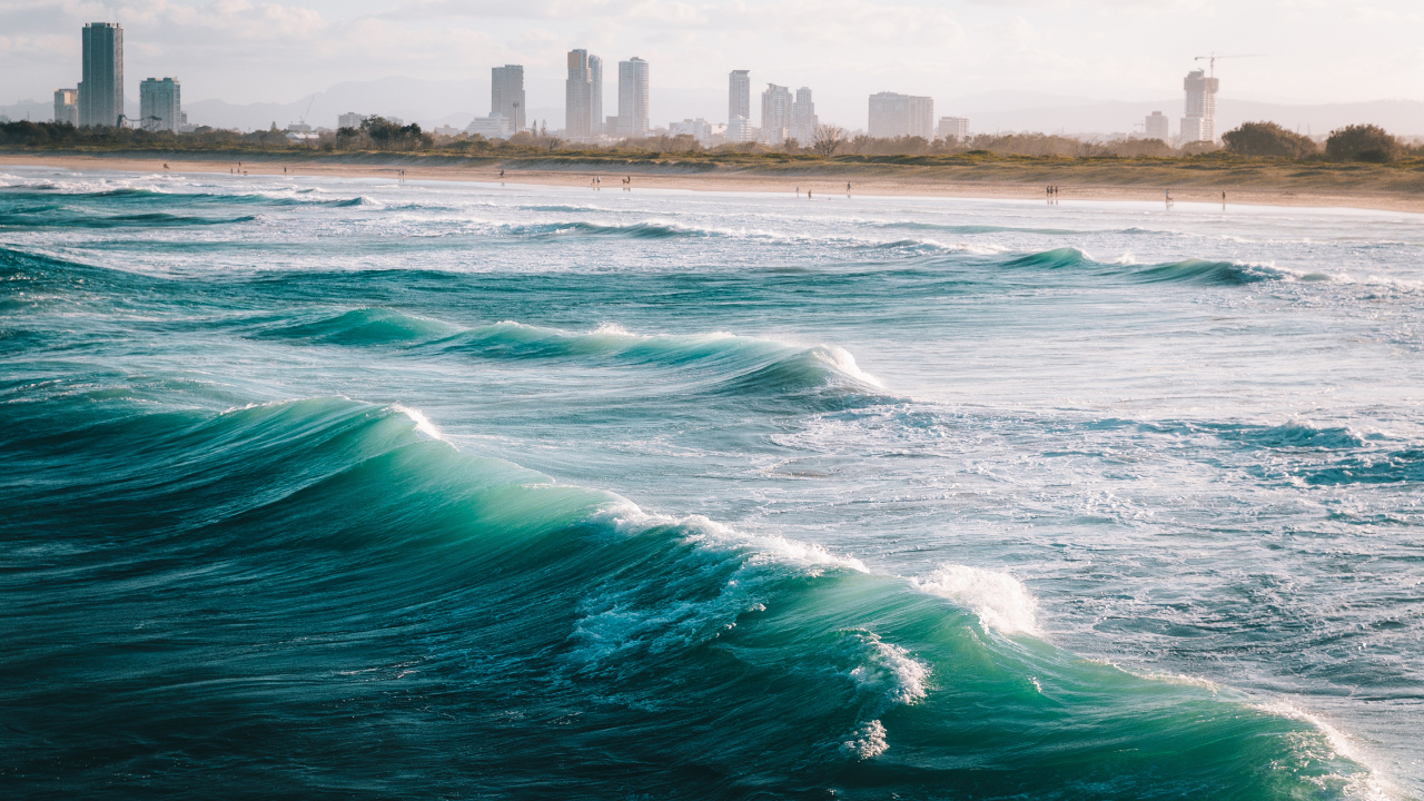 Обои волна, управлять водителем, вода, облако, гидроресурсы в разрешении 1280x720