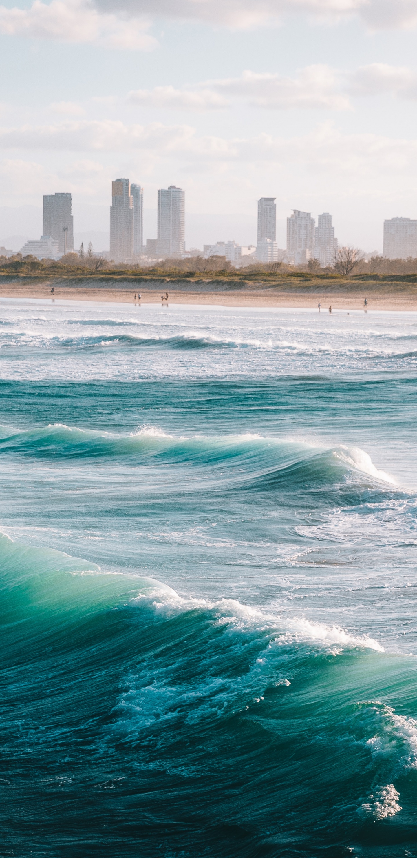 Обои волна, управлять водителем, вода, облако, гидроресурсы в разрешении 1440x2960
