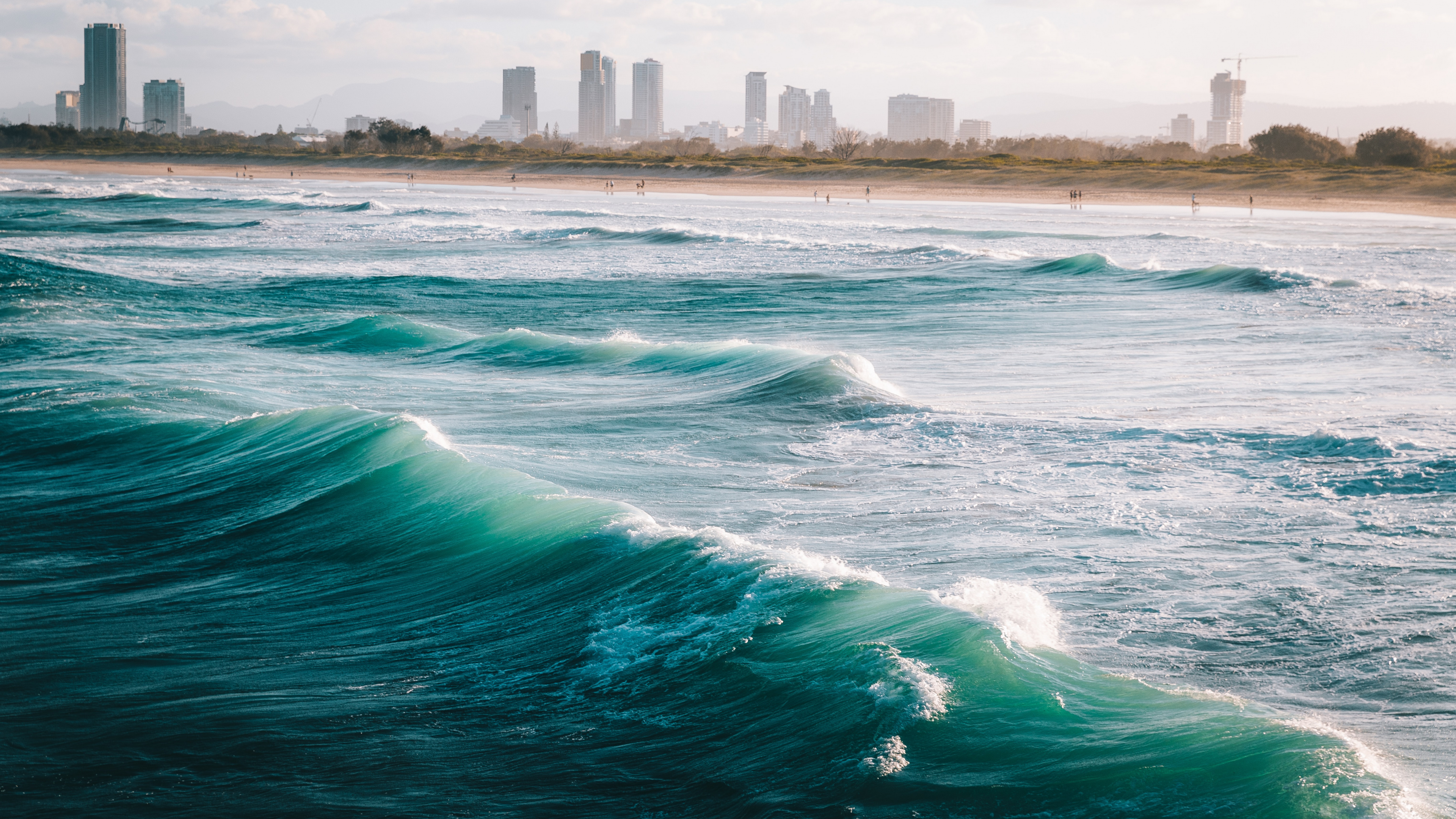 Обои волна, управлять водителем, вода, облако, гидроресурсы в разрешении 3840x2160