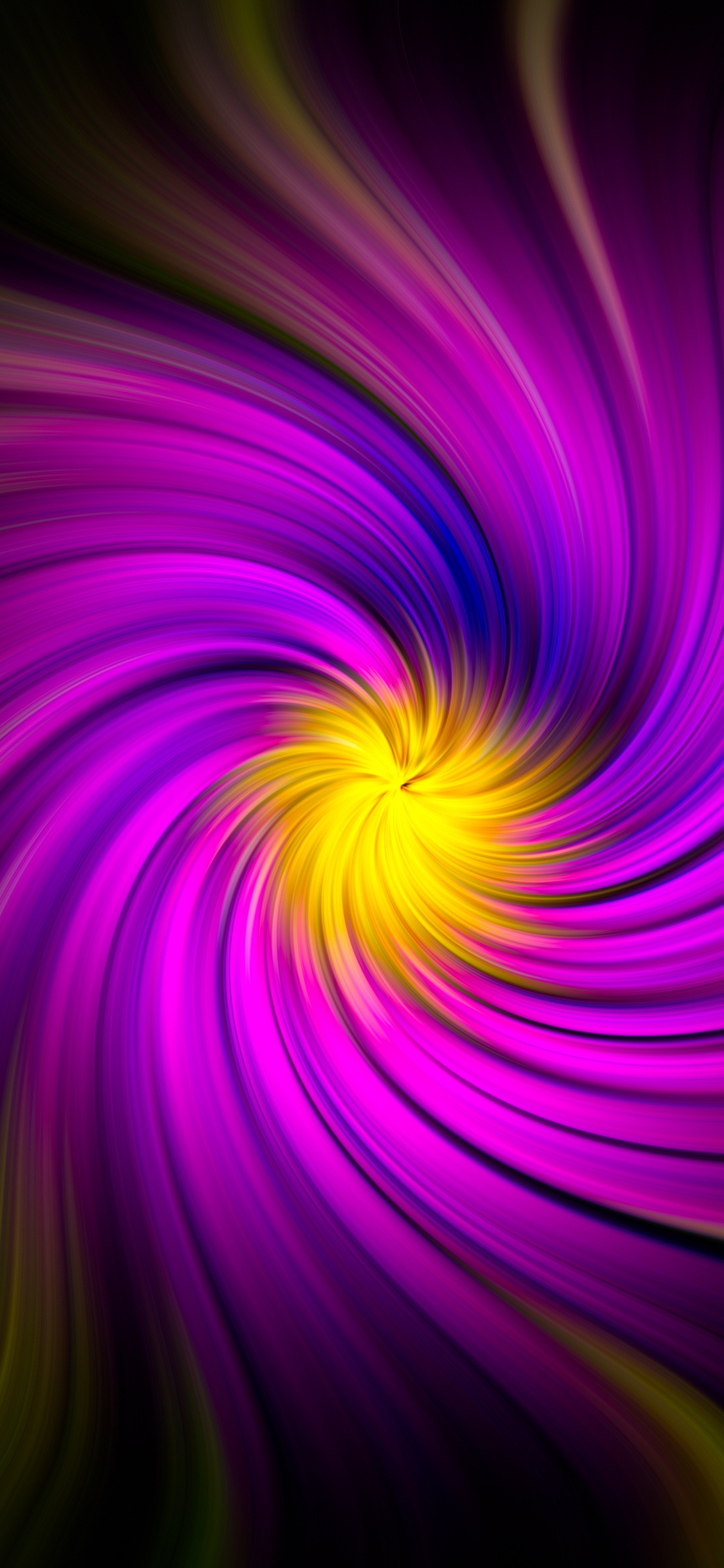 Обои вихрь, графический дизайн, свет, спецэффекты, фрактальное искусство в разрешении 1125x2436