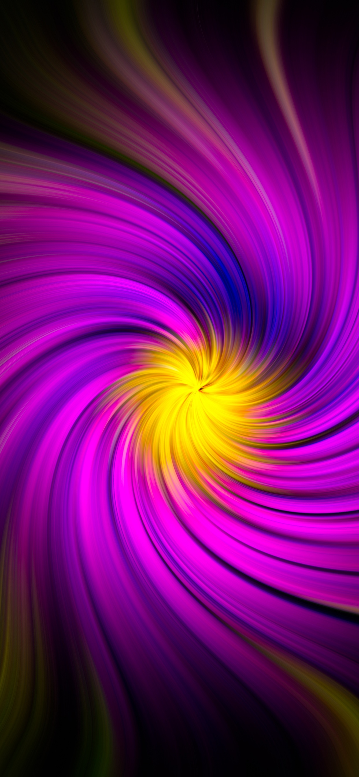 Обои вихрь, графический дизайн, свет, спецэффекты, фрактальное искусство в разрешении 1242x2688