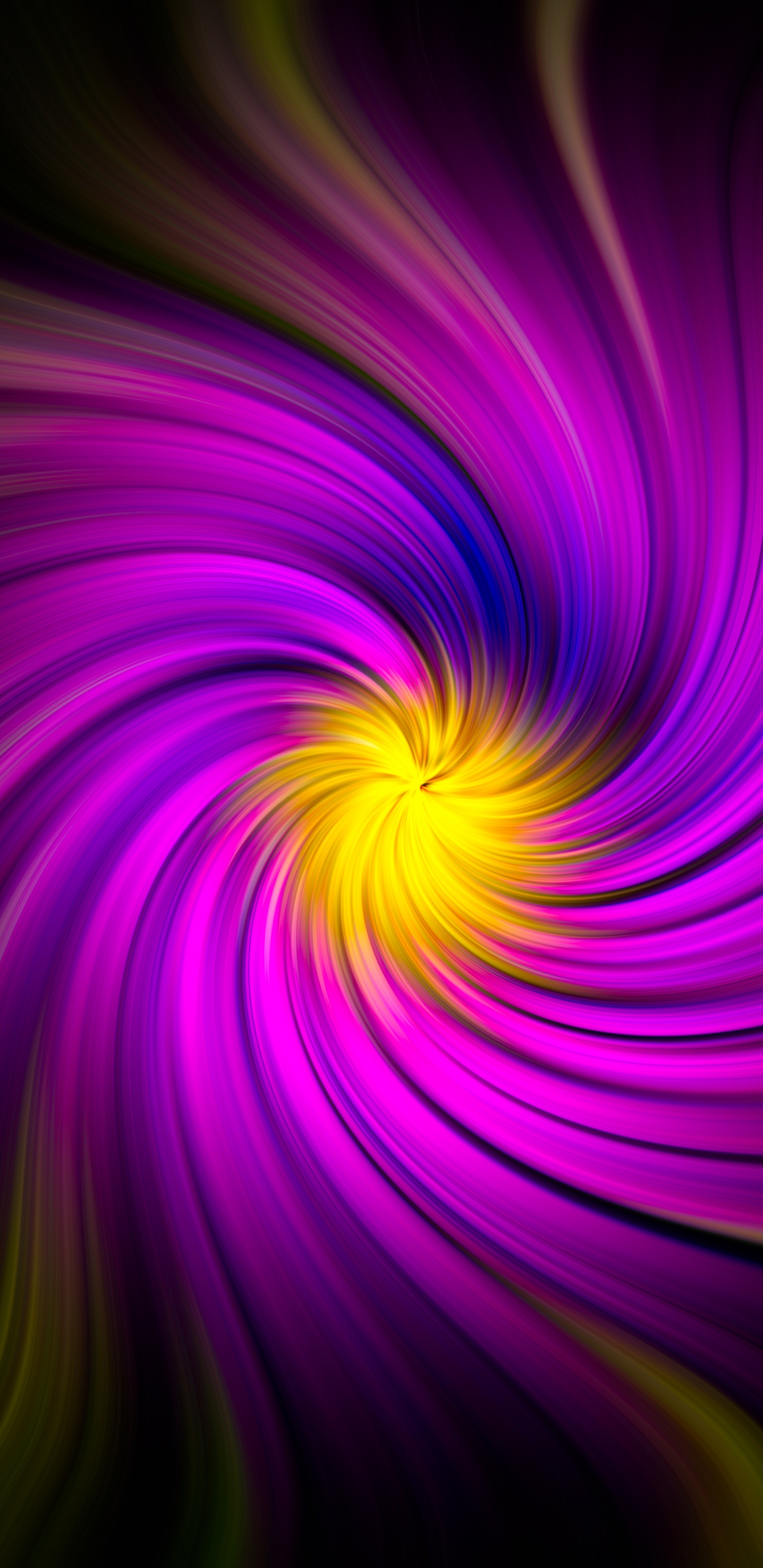 Обои вихрь, графический дизайн, свет, спецэффекты, фрактальное искусство в разрешении 1440x2960