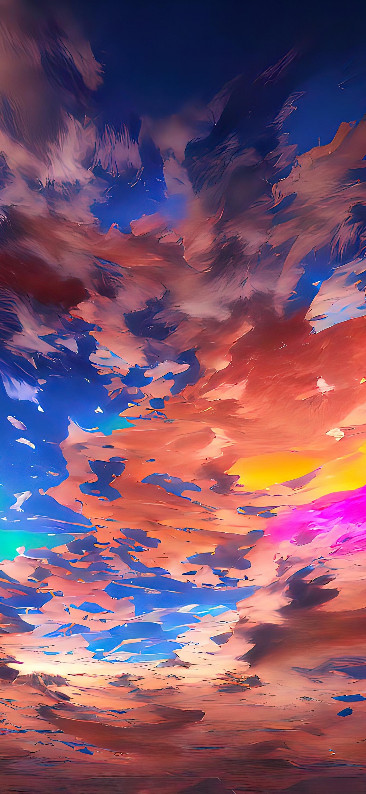 Обои рб душа, арт, тюнетракс, облако, атмосфера в разрешении 1242x2688