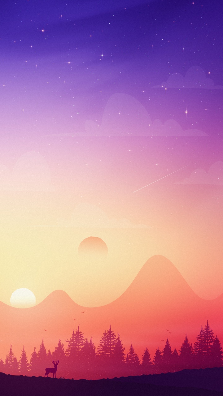 Обои яблоко, гора, смартфон, атмосфера, дневное время в разрешении 720x1280