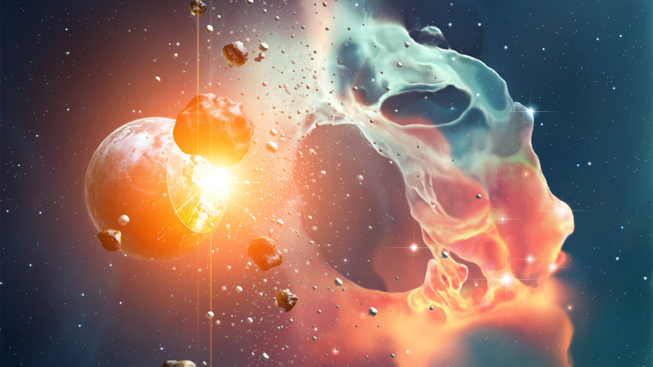 Обои атмосфера, космическое пространство, космос, астрономический объект, вода в разрешении 1280x720