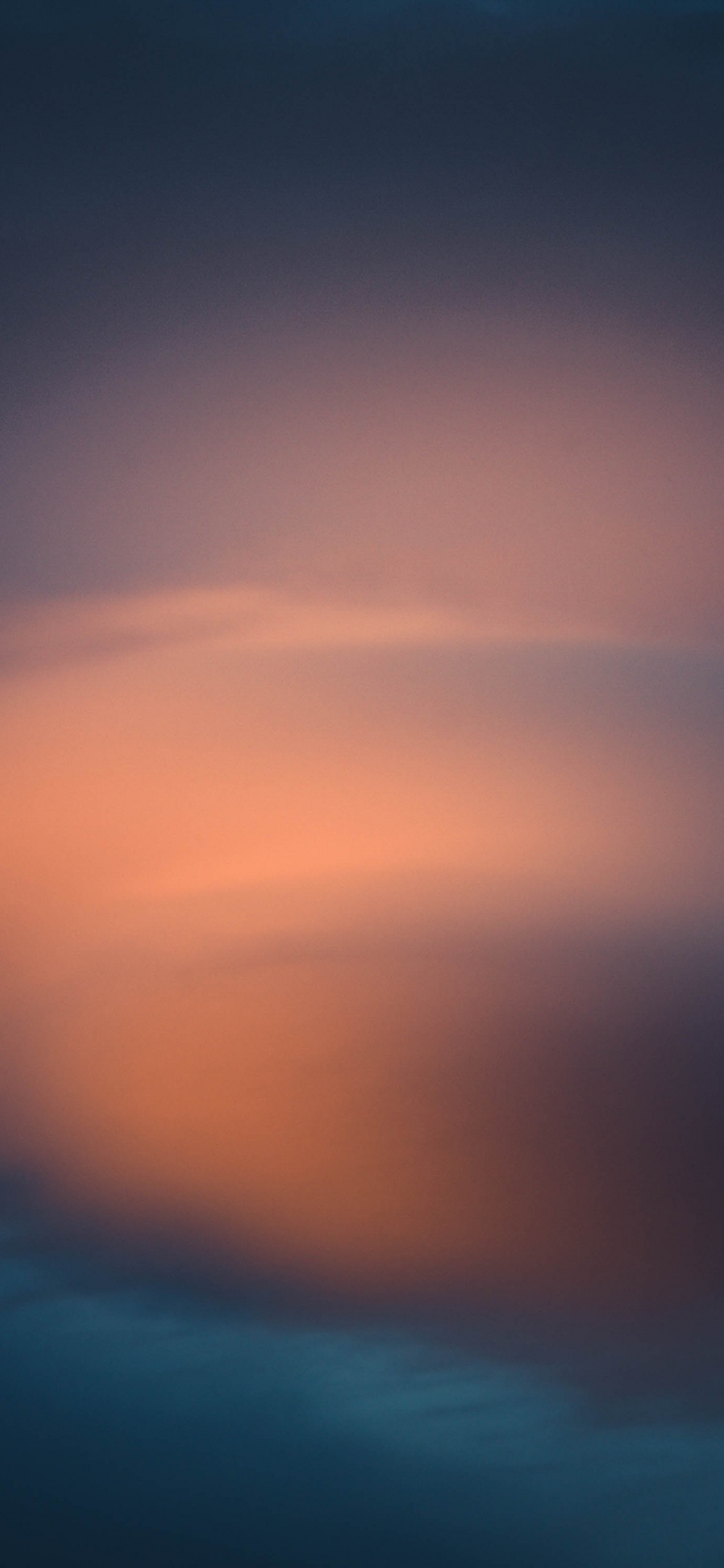 Обои размытые текстуры, текстура, синий, атмосфера, облако в разрешении 1125x2436