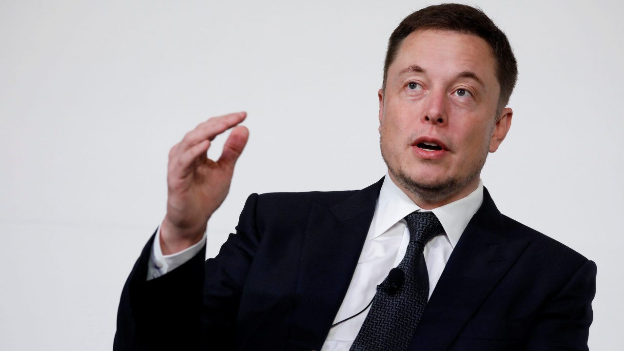 Обои Илон Маск, Tesla Model 3, бизнес, Элон Маск в костюме, оратор в разрешении 1280x720