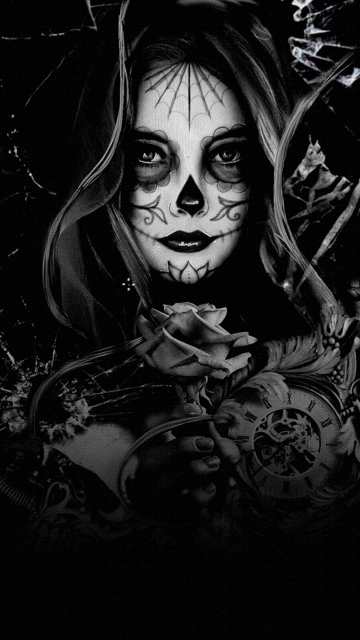 Обои визуальное искусство, рисование, Чикано, глаз, черный в разрешении 720x1280